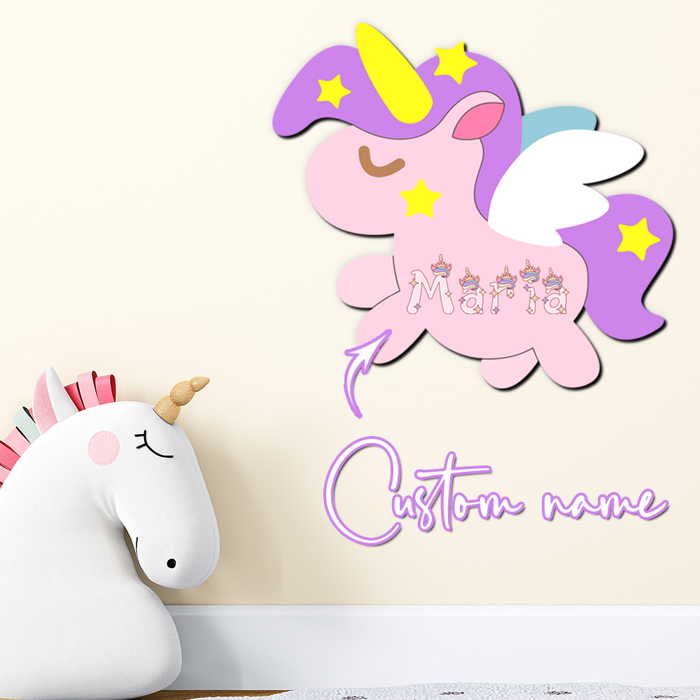 Baby Nursery Usa - Insegna in Legno Personalizzata con Nome