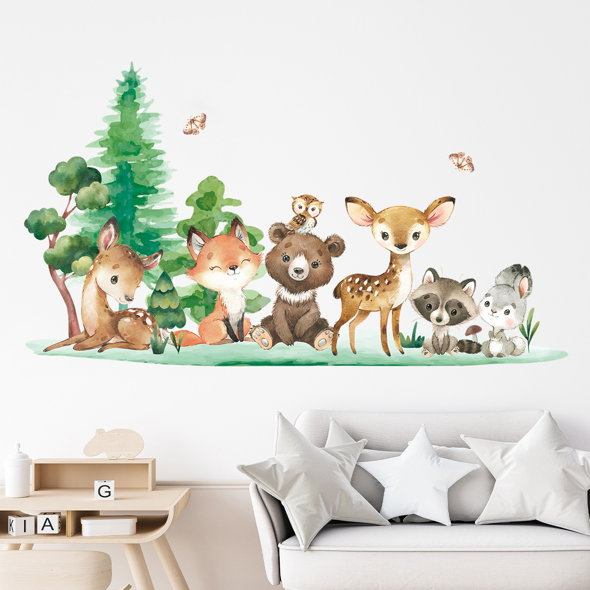 Baby Nursery Forest Theme - Animali della foresta Tema Orso Cervo