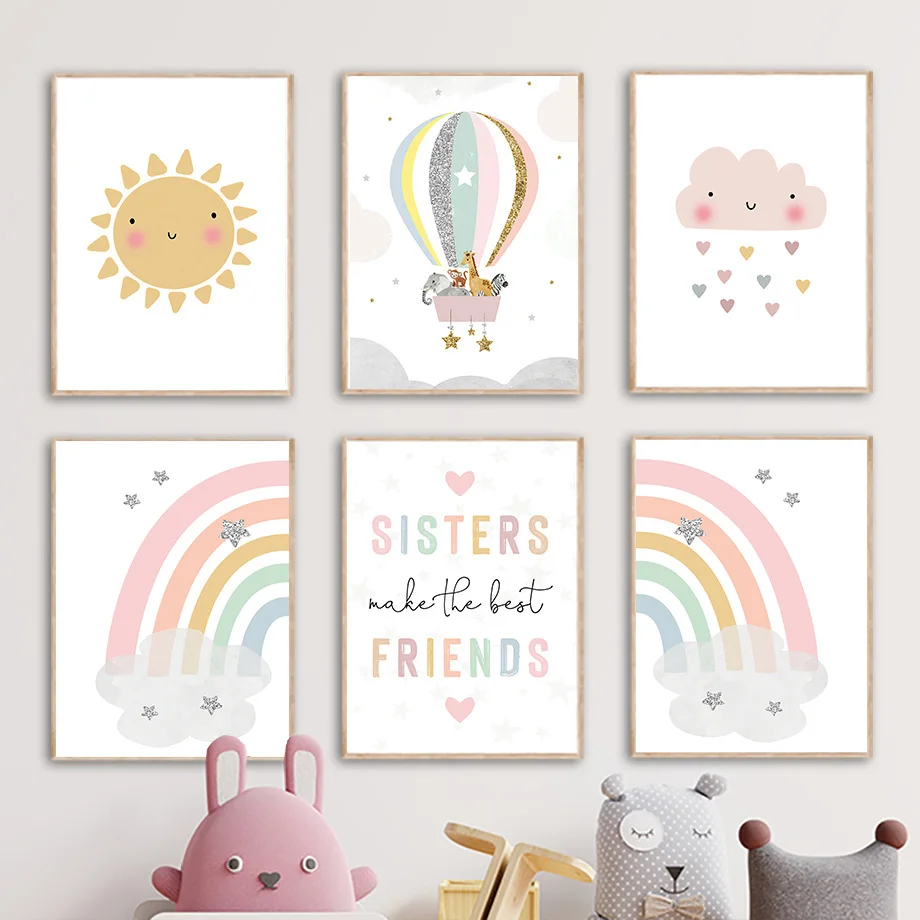 Baby Nursery Things - Poster e Stampe Nordiche con Giraffa,