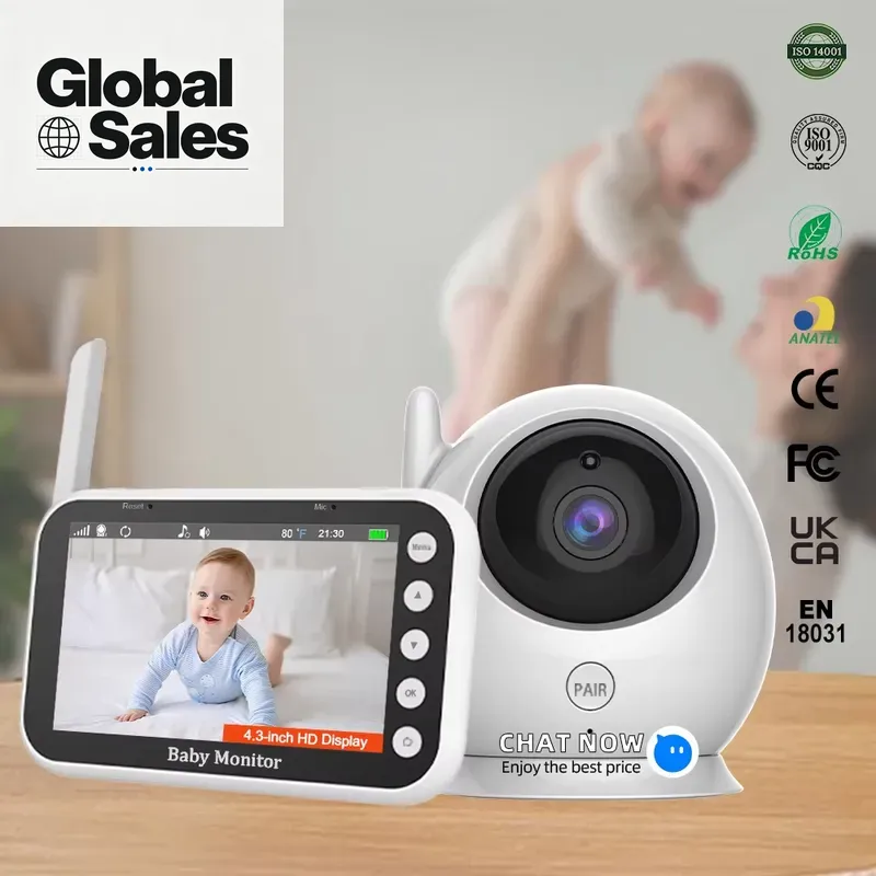 Baby Nursery Camera - Baby Monitor da 4,3 Pollici con