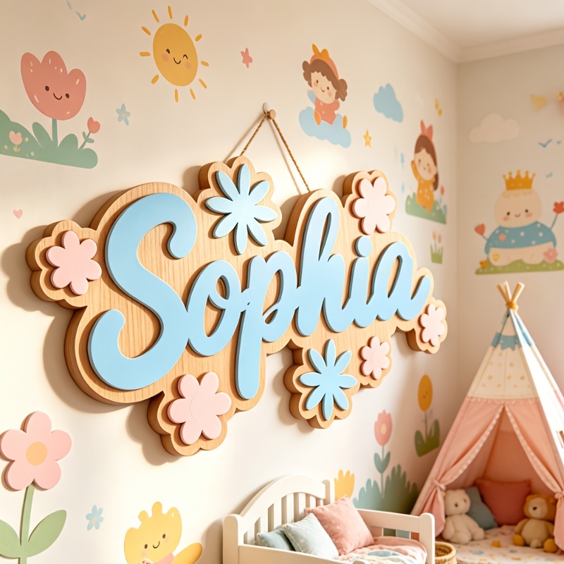Baby Nursery Usa - Targa Personalizzata per Camera a Tema