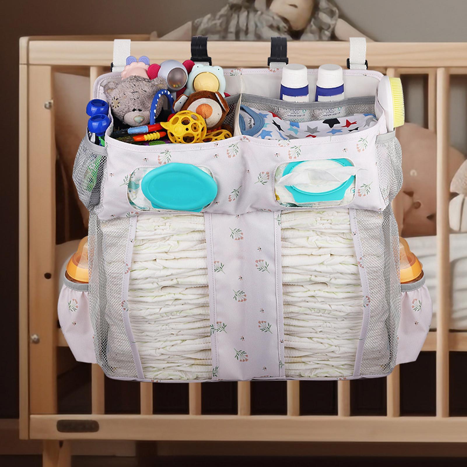 Baby Nursery Bags - Borsa portaoggetti per culla da appendere,