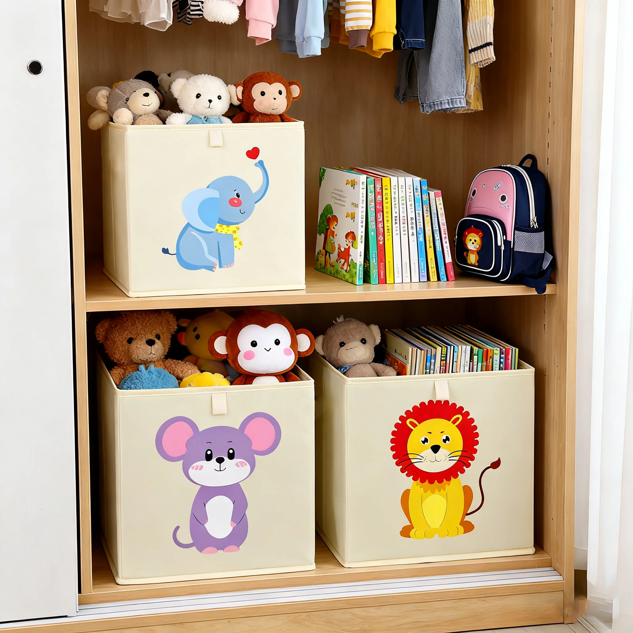 Baby Nursery Things - Cesto Portaoggetti per Bambini con Design