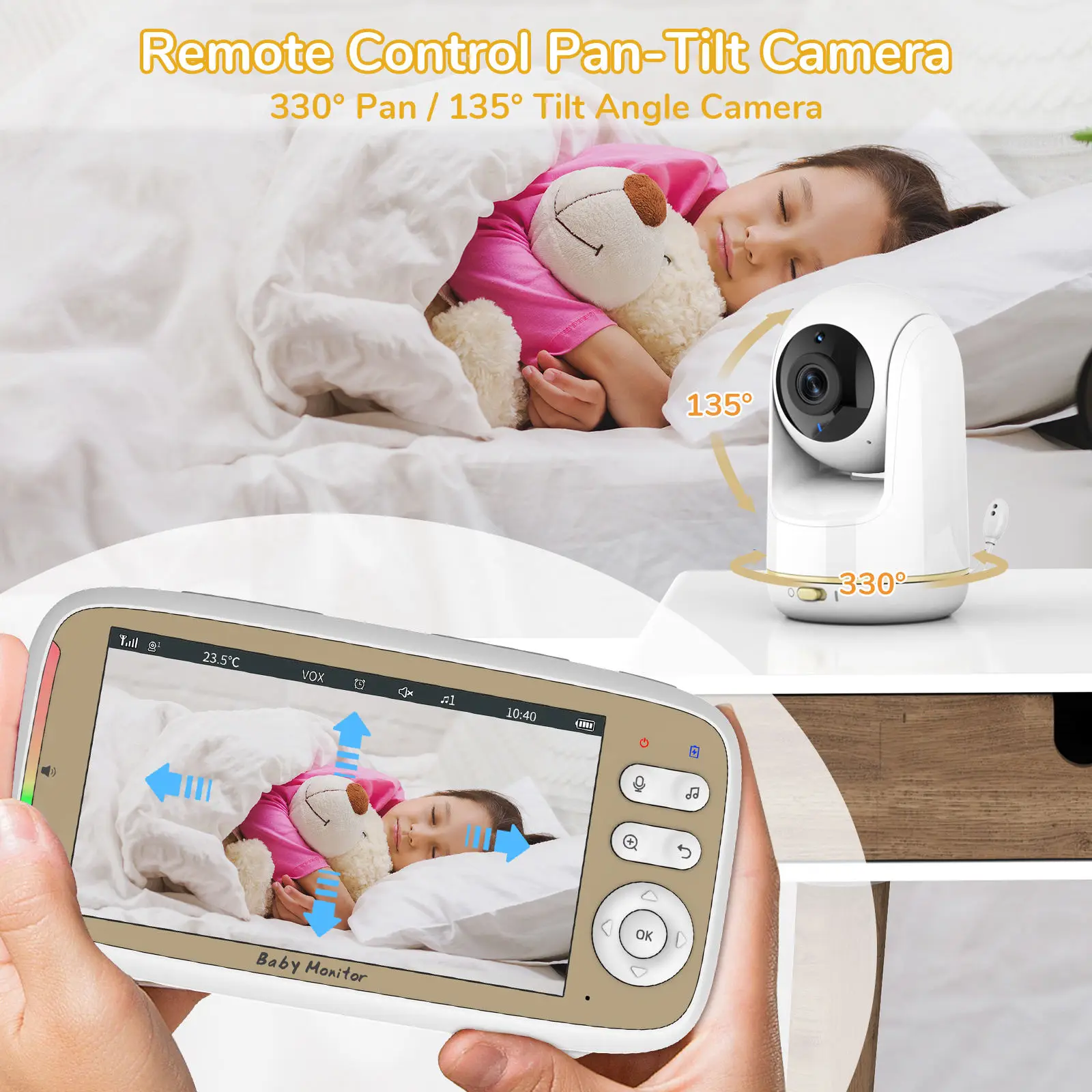 VB803 PRO Baby Monitor, con te - Baby Nursery Camera recensione e prezzo