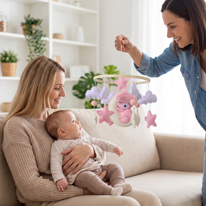 1 Pezzo Carillon Mobile in Leg - Baby Nursery Equipment recensione e prezzo