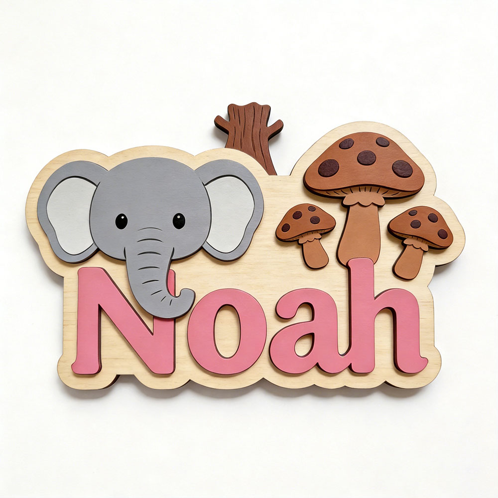Targa Personalizzabile in Legn - Baby Nursery Forest Theme recensione e prezzo