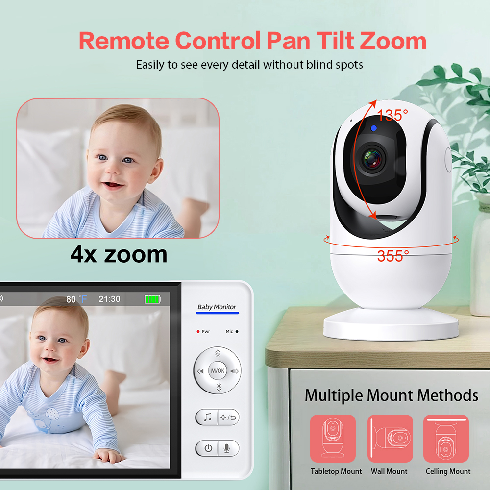 Video Baby Monitor 7 ''1080P H - Baby Nursery Camera recensione e prezzo