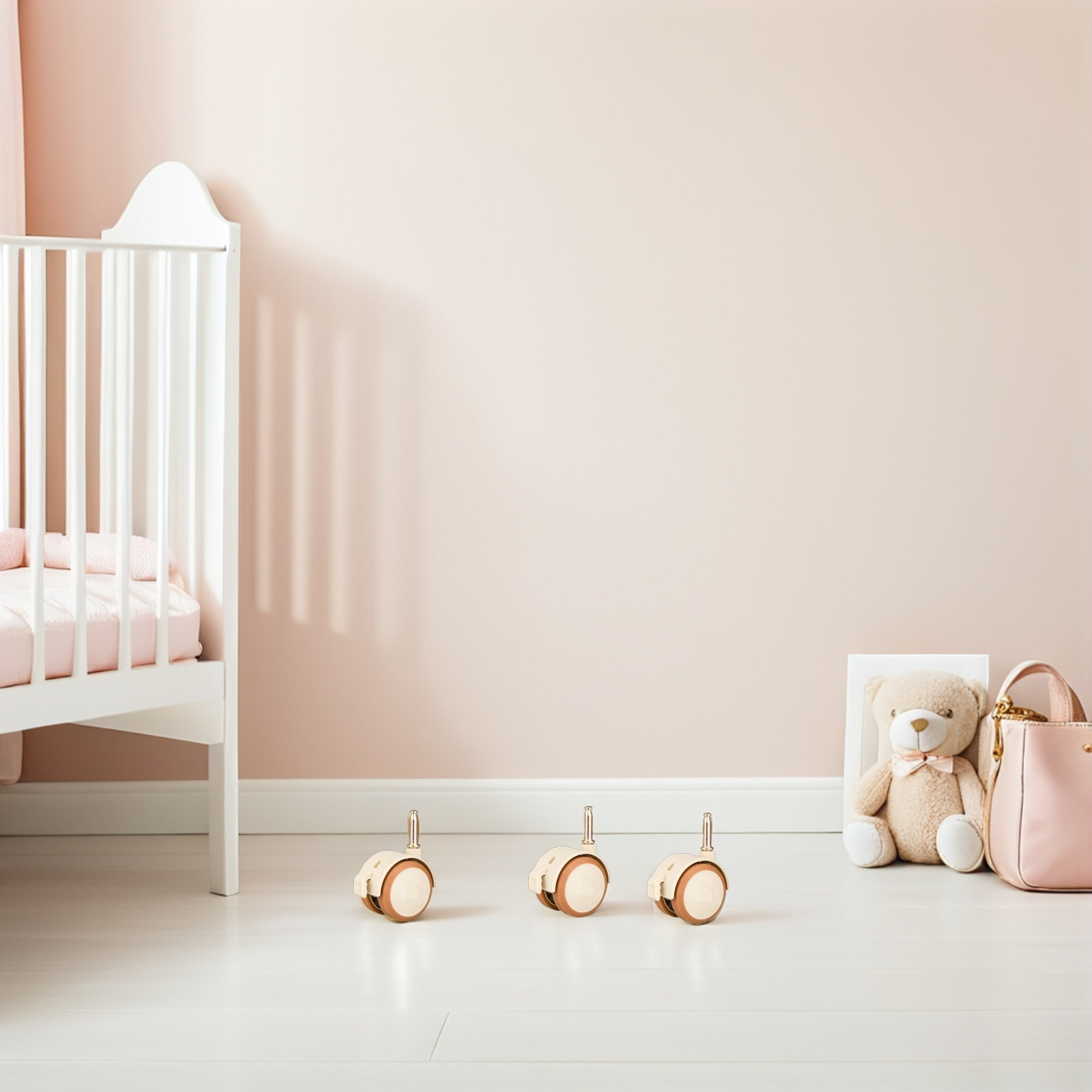 Set di 4 ruote in gomma per cu - Baby Nursery Furniture Sets recensione e prezzo