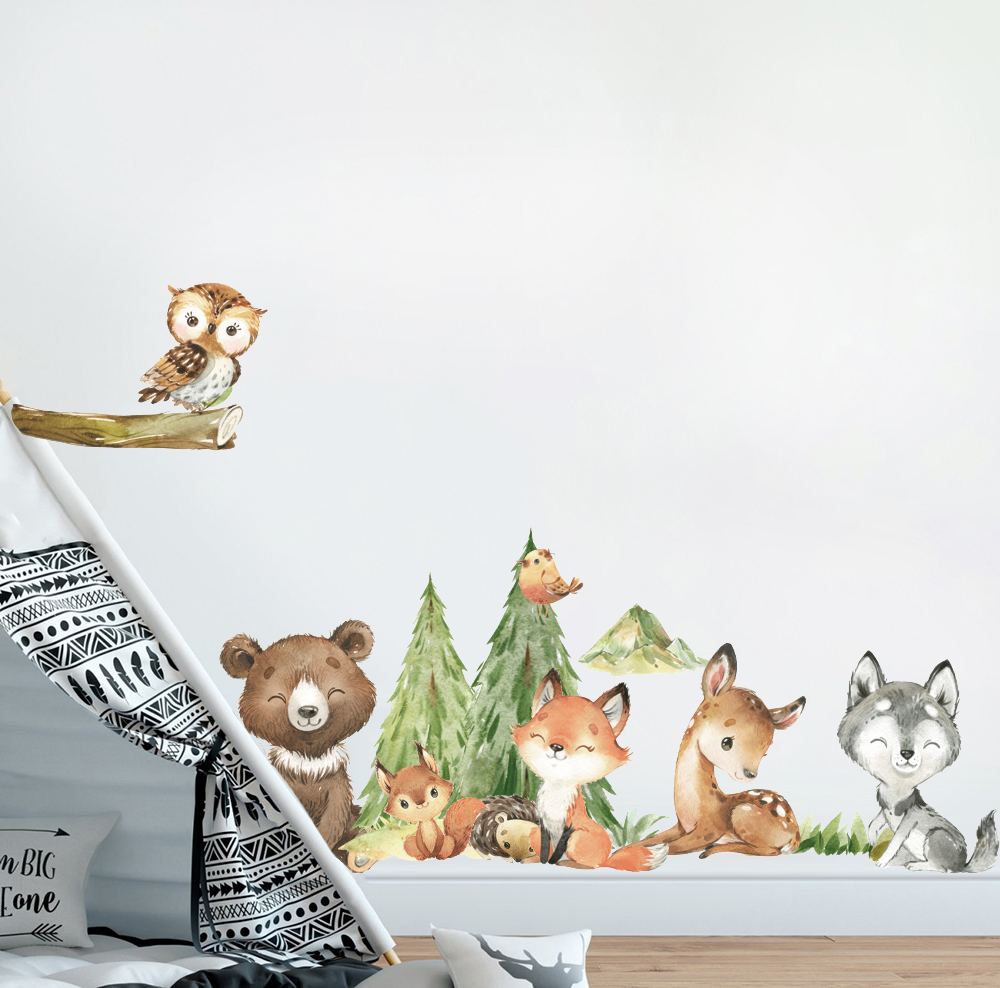 Cartoon Acquerello Foresta Ani - Baby Nursery Things recensione e prezzo