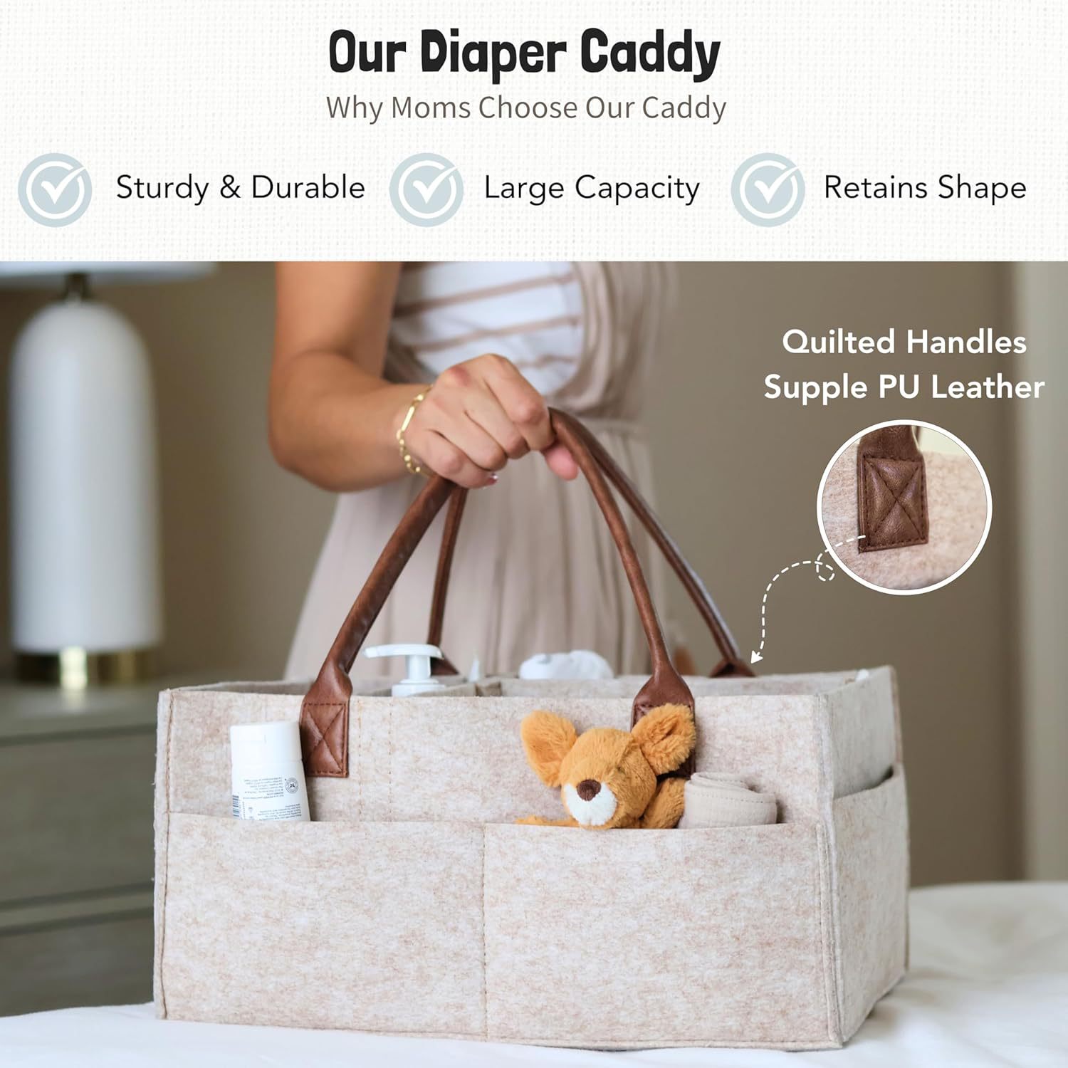 Cesto portaoggetti in feltro p - Baby Nursery Bags recensione e prezzo