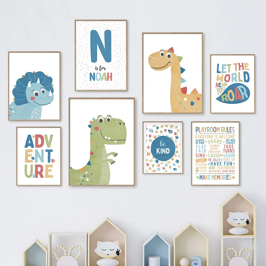 Dinosauro del fumetto personal - Baby Nursery Wall recensione e prezzo