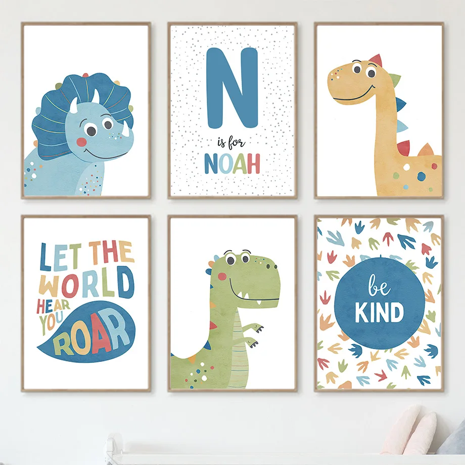 Dinosauro del fumetto personal - Baby Nursery Wall recensione e prezzo