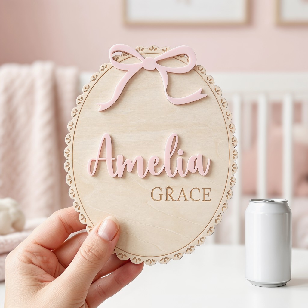 1 Pezzo Targa in Legno Persona - Baby Nursery Usa recensione e prezzo