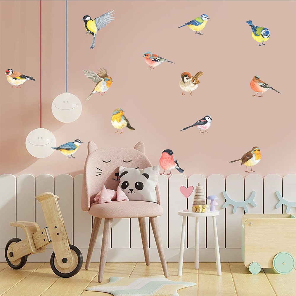 13 pezzi adesivi murali uccell - Baby Nursery Things recensione e prezzo