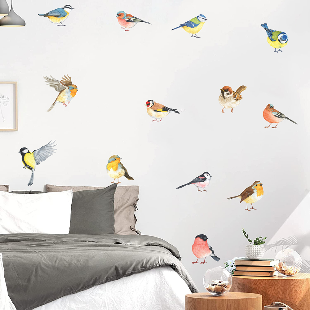 13 pezzi adesivi murali uccell - Baby Nursery Things recensione e prezzo