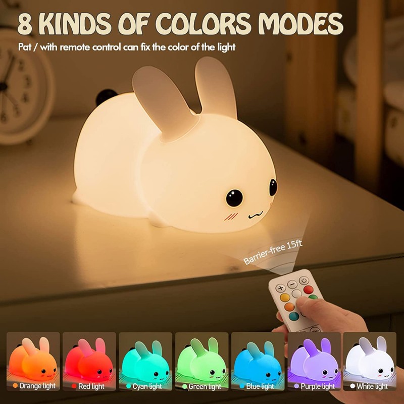 LED Rabbit Night Light telecom - Baby Nursery Light recensione e prezzo