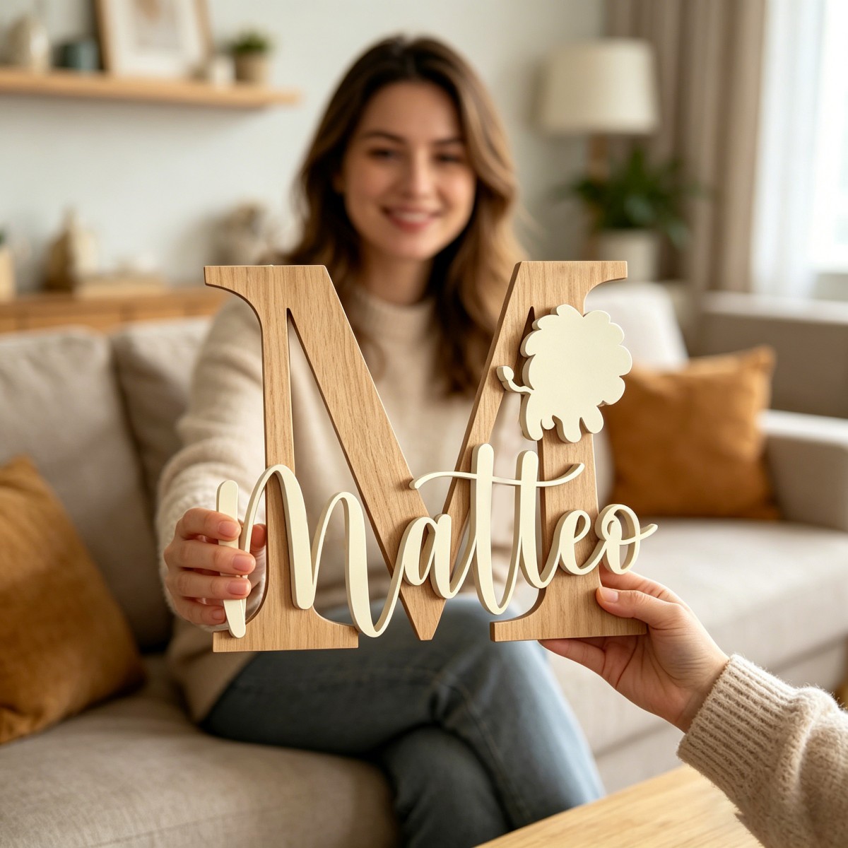 1 Pezzo Targa in Legno Persona - Baby Nursery Usa recensione e prezzo