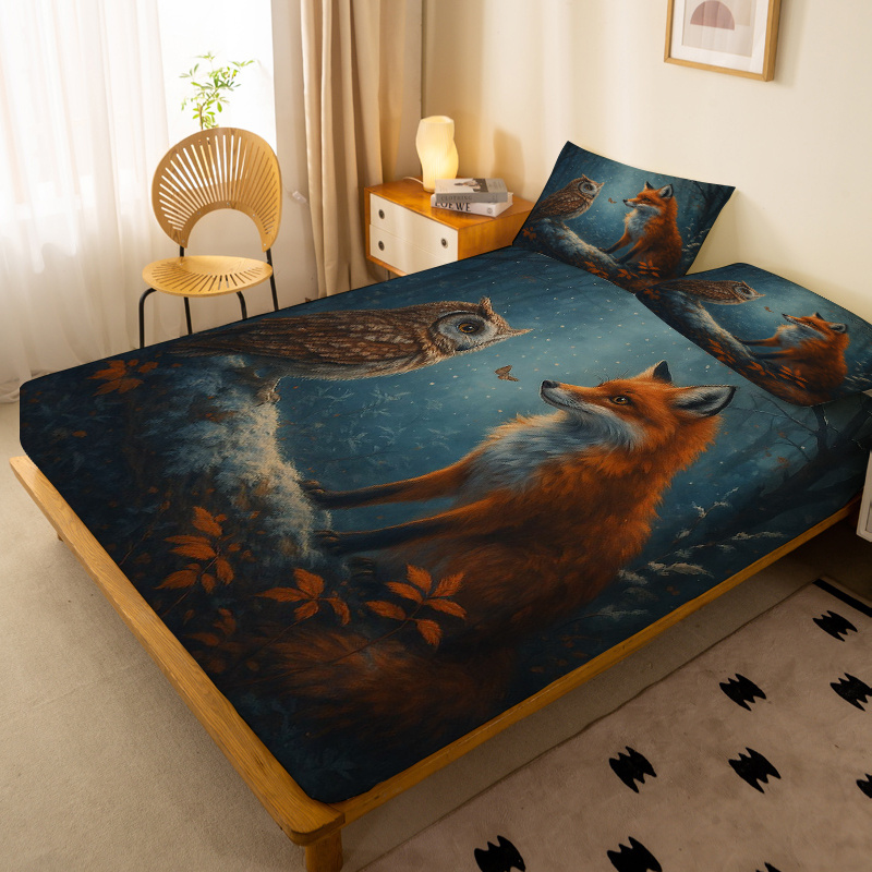 Coprimaterasso Owl Fox Forest  - Baby Nursery Forest Theme recensione e prezzo