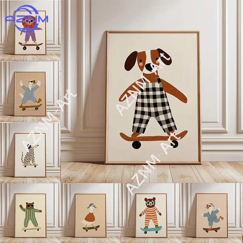 Poster Divertente con Animali  - Baby Nursery Things recensione e prezzo