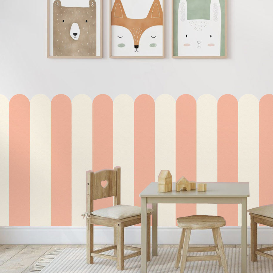 Carta da parati ad arco a stri - Baby Nursery Wall recensione e prezzo